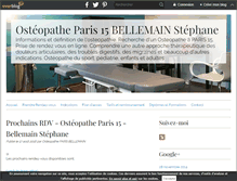 Tablet Screenshot of osteopatheparis15eme.fr